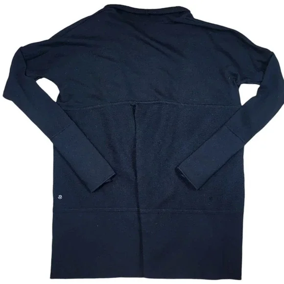 Lululemon Sit In Lotus Black Cardigan - Picture 2 of 12